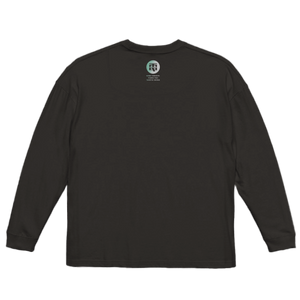GRADATION LOGO ビッグシルエット Long T-Shirt（SUMI） – DENKI